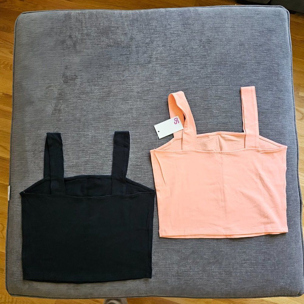 Kohl's SO Women Multi Colors & Sizes Square Neck Fitted Pack of 3 Tank Tops NWT - Picture 16 of 16